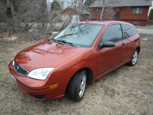 2005 ford focus zx3 ses - 115k miles, orange, great shape, manual transmission