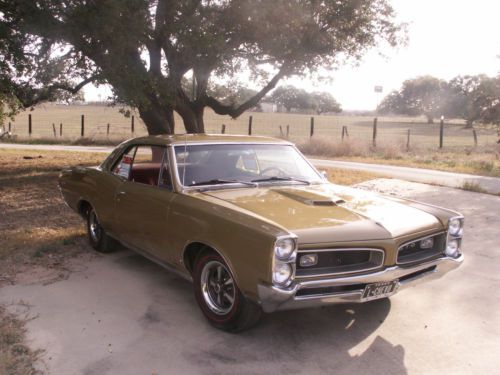 66 gto tiger gold poly total refurbishment zero engine, metalic red interior