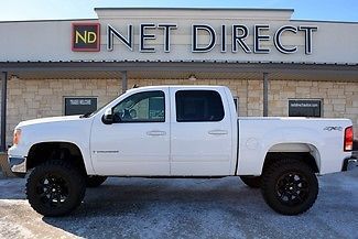 09 white lift 4x4 new tires wheels htd leather sunroof nav net direct auto texas