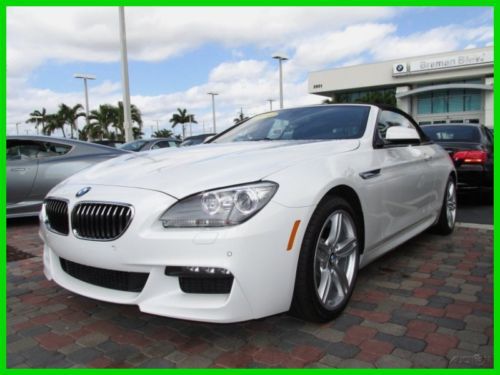 14 alpine white 640-cic i x-drive awd 3l i6 convertible *m-sport package *low mi