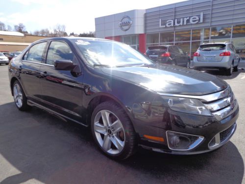 2010 fusion sport sedan v6 awd power sunroof one owner carfax video 62,805 miles