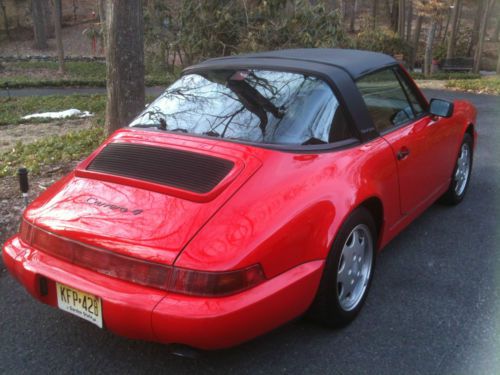 1990 Porsche 911 Carrera 4 Targa Immaculate Red 78,000 Miles - CEO Sport Vehicle, image 2