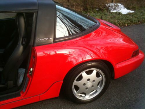 1990 Porsche 911 Carrera 4 Targa Immaculate Red 78,000 Miles - CEO Sport Vehicle, image 8