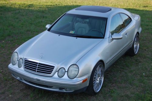 1999 mercedes-benz clk320 coupe 2-door leather 20&#034; donz wheels rims low reserve