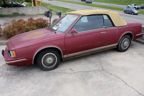 Nr - rare 1984 oldsmobile cutlass ciera convertible - needs some tlc - runs