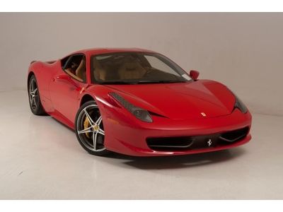 2011 ferrari 458 italia finished in corsa red