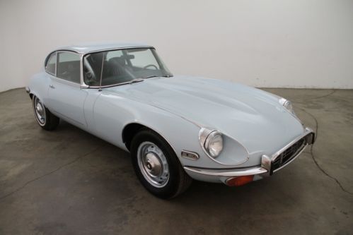 1971 jaguar xke 2+2 v12, series iii, light blue, automatic, american motor