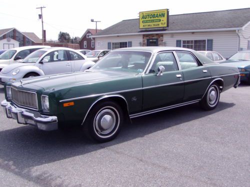 1976 plymouth fury salon sedan low miles