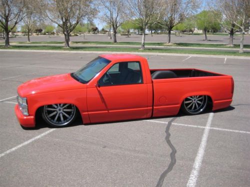 1998 chevrolet c1500 silverado chopped &amp; dropped custom half ton short bed