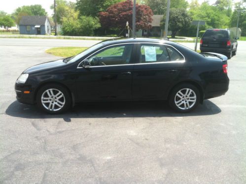 2006 volkswagen jetta tdi 1.9 turbo diesel black tan leather