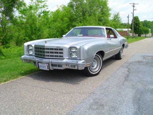 1977 chevrolet monte carlo s coupe 2-door 5.7l low miles