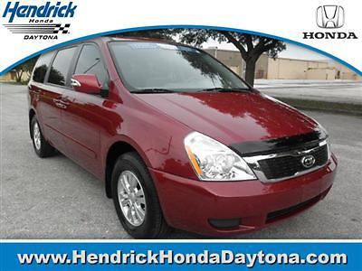 4dr wgn lx kia sedona lx low miles van automatic gasoline 3.5l v6 engine red