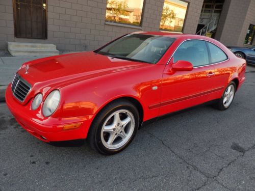 1999 mercedes 320clk coupe beautiful car in red / black runs perfect just $3999