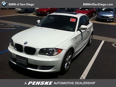 128i 1 series low miles 2 dr coupe 6-speed gasoline 3.0-liter dual overhead c al