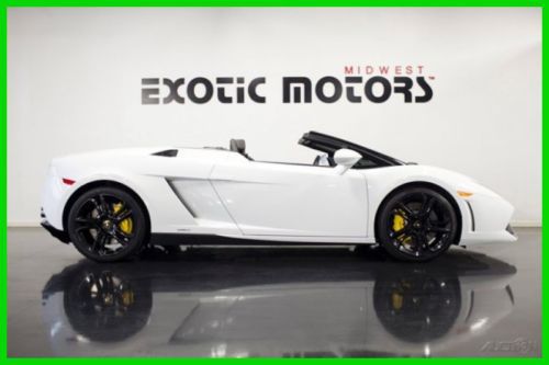 2010 lamborghini gallardo lp550-2 spyder, white on black, q-citura, 179,888!!!