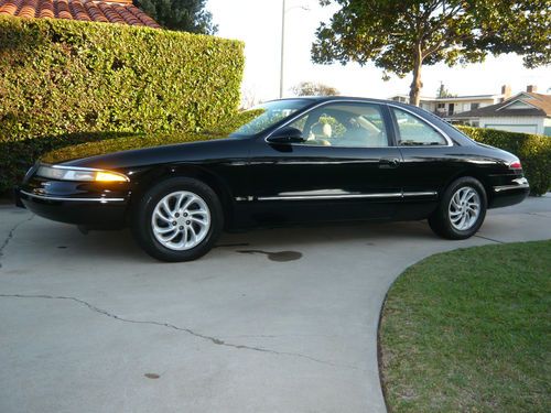 1995 lincoln mark viii 72,000 miles, new air suspension, black, white leather