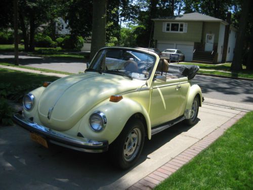 1979 classic vw super beetle convertible - karmann edition