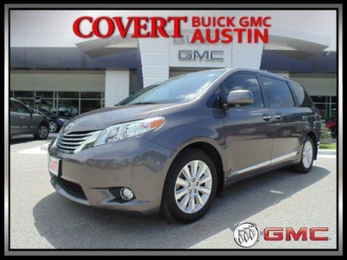11 minivan limited awd leather gray one owner nav dvd low miles