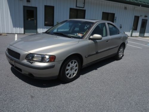 01 volvo s60 2.4 automatic 4-door sedan no reserve non smoker leather a/c cd