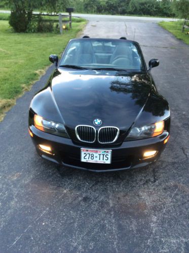 2002 bmw z3 roadster convertible, 2.5l, black on black, 5 spd manual, 81k, wow!!