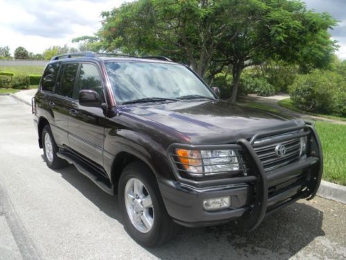 05 land cruiser navigation 3 rear dvd entertainment tvs heated seats sunroof fl