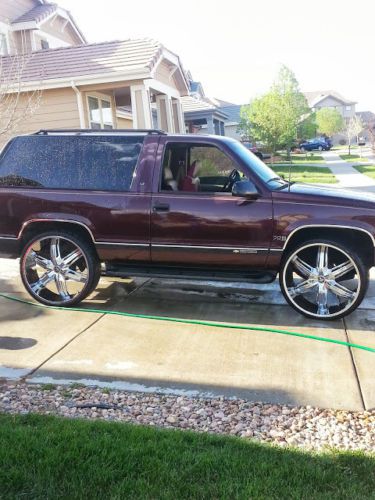 Selling a 1997 chevy 2 door tahoe