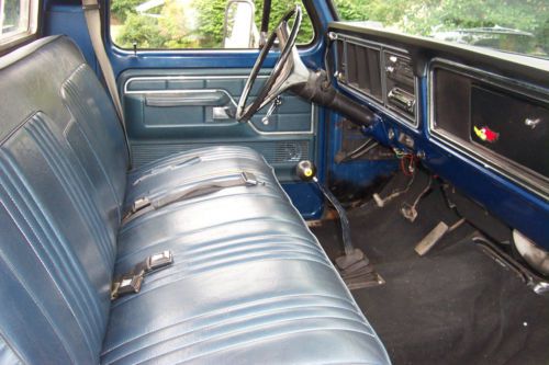 1976 FORD PICKUP TRUCK WOOD BED 360 V8 AUTOMATIC RUNS GREAT DARK BLUE, US $3,500.00, image 15