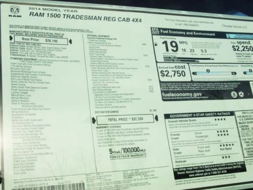 2014 RAM 1500 Tradesman/Express, US $28,153.00, image 8