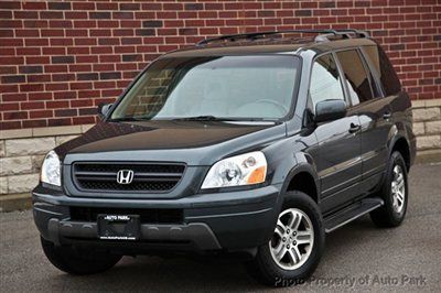 2003 honda pilot ex-l 4wd w/3rd row -!- cd player -!- leather -!- very clean -!-