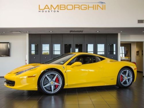 2012 ferrari 458 italia hi fi audio racing seats afs system 20 wheels 2k miles