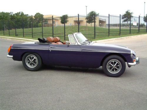 1974 mg b roadster chrome bumpers