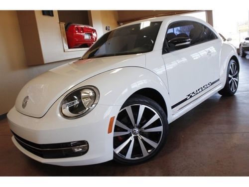 2012 volkswagen beetle-classic white turbo launch edition automatic 2-door hatch