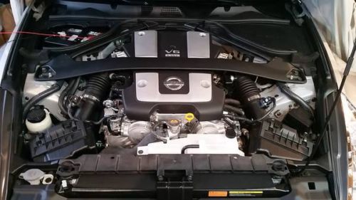 2010 silver Nissan 370z roadster convertible 6 cyl w/ 2,335 miles leather seats, US $30,000.00, image 4