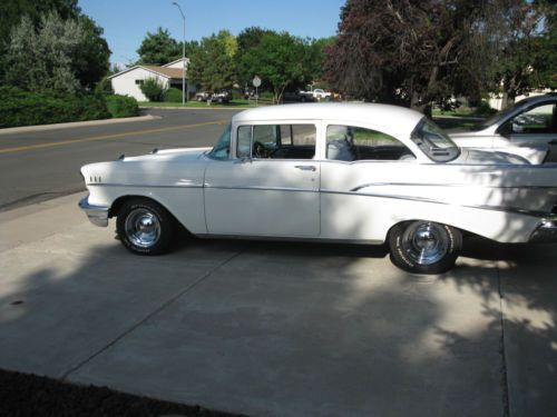 Good condition, white, 2door post,210,v8, 4 speed, good interior