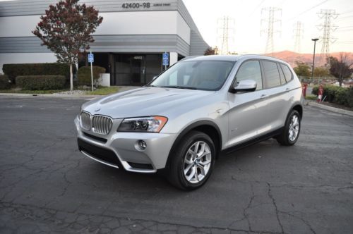 2013 bmw x3 3.5i awd premium navigation rear camera dhp pakg clean carfax loaded