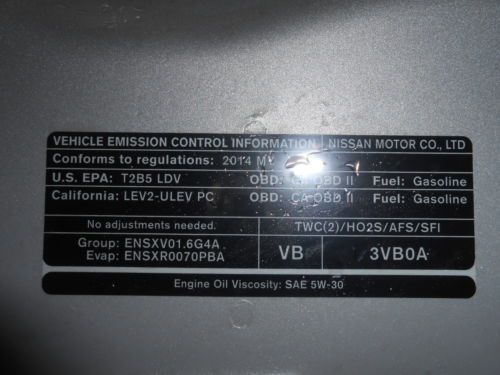 2014 Nissan Versa 1,686 Miles! NO RESERVE Salvage Rebuildable Repairable Damaged, image 35