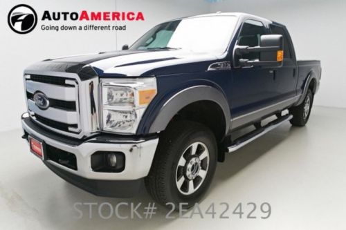 2014 ford f-250 srw 4x4 lariat 10k low miles rearcam vent lthr crewcab 1 owner