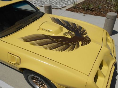 1979 pontiac trans am, yellow with tan interior 6.6 liter automatic