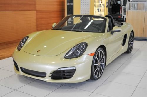 Porsche certified used convertible pdk rare lime gold metallic sport seats bose