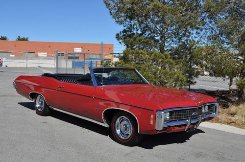 69 impala convertible pwr top a/c pwr windows original miles frame off restored