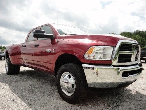 New 2012 dodge ram 3500 drw cherry red 4wd 4x4 cummins diesel 6.7l automatic