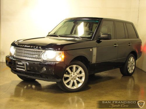 2007 range rover supercharged 61k miles loaded 4x4 ebony/ivory nav htd seats