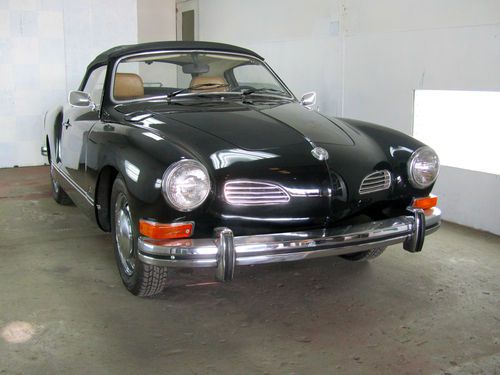1974 volkswagen karmann ghia black tan intr. black top showroom quality manual