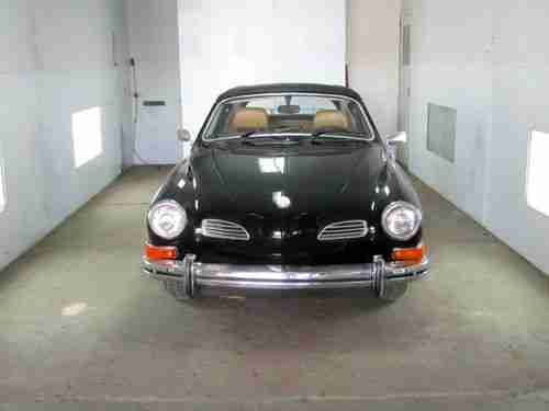 1974 Volkswagen Karmann Ghia Black Tan Intr. Black Top Showroom Quality Manual, US $22,000.00, image 4