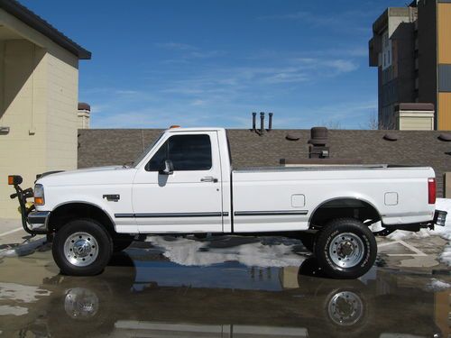 1997 f-350 4x4 powerstroke turbo diesel w/ myers snow plow