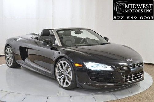 2011 11 audi r8 v10 quattro convertible enhanced leather b&amp;o sound sport wheel