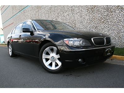 Clean carfax highway miles black on black wow 750li long body