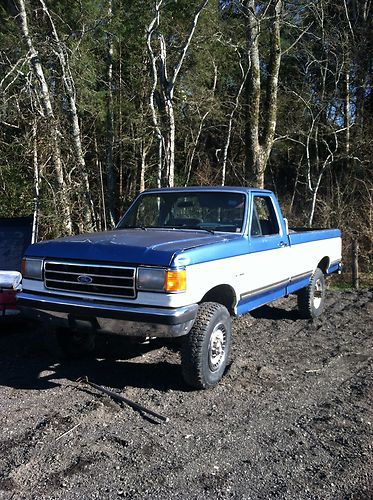 1989 ford f-250 xl standard cab pickup 2-door 5.8l