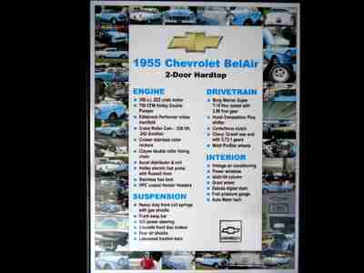 Florida 1955 Chevy Bel Air 2-Door Hard Top Show Quality Classic Collector Car, image 16