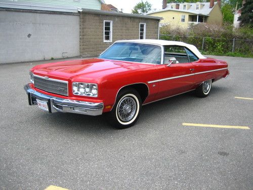 1975 chevrolet caprice classic convertible, 454 cuin, matching numbers, a/c